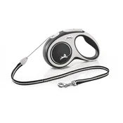 FLEXI Povodac za pse Comfort Cord, Do 20 kg, M, 8m, Crni