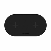 Cygnett dvojni brezžični polnilec cygnett 20W (črn)