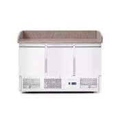 Hladilni pizza pult, 3 vrata, Arktic, 254 L, 230 V/400 W, 700x1400x(V)943 mm
