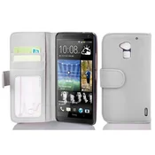 Cadorabo Cadorabo Ohišje, združljivo z HTC ONE MAX T6 v snežno bela - Zaščitni ovitek z magnetnim zapiranjem in 3 režami za kartice, (20547733)