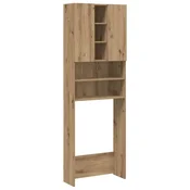 Vidaxl omara za pralni stroj artisan hrast 64x25,5x190 cm