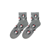 Bratex 2988 X-Mass Socks Womens 36-41 grey melange d-033