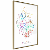 Poster - City Map: Madrid (Colour) 40x60