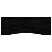 Vidaxl Mizna plošča temno rjava 140x60x2,5 cm trdna hrastovina