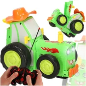 Luniks RC skakajoči traktor – poskočni traktor z glasbo in lučkami (zelen)