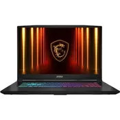 Prenosnik Katana 17 HX B14WFK i7 / 16GB / 1TB SSD / 17.3 QHD 240Hz IPS / NVIDIA GeForce RTX 5060 / NoOS / črn