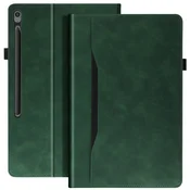 AVIZAR Ohišje za Samsung Tab S10 FE Plus Clamshell Wallet Video držalo, Temno zelena, (5000013798)