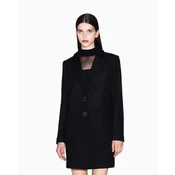 Armani Exchange za ženske. XW000716AF16206UC001 Črni plašč Caban (XS), Črna, Priložnostno, Volna, Classic