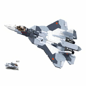 Sluban Model Bricks M38-B0986 Su-57 jet fighter 2 v 1