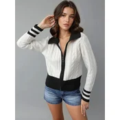 My fashion Pletena jopa Strickjacken off-bela