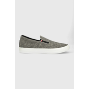 Tenisice Tommy Hilfiger TH HI VULC CORE LOW SLIP ON za muškarce, boja: smeda