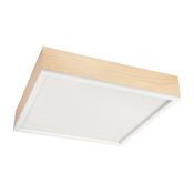 Plafonsko svetlo NATURAL SQUARE 4xE27/15W/230V 48x48 cm bor/bela
