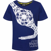 Fantovska majica Star Wars - kratek rokav-Modra-104