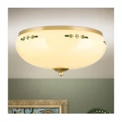 Orion DL 7-674 - Plafonsko svetlo LANDHAUS 3xE27/60W/230V, precnika 35 cm, mesing/bež
