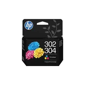 KOMPLET ČRNIL HP 302/304 ČRNA IN BARVNA ZA DeskJet 1110, 2130, 2600, 3630, 3700 series