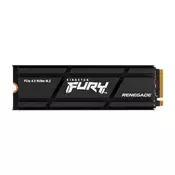 Disk SSD M.2 80mm PCIe 4.0 1TB Kingston Fury Renegade 3D NVMe + hladilnik 7300/6000MB/s (SFYRSK/1000G)