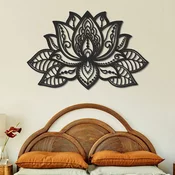 Atelier Del Sofa Zidna dekoracija Lotus-APT524LS, 59x91 cm, 1.2 mm, Crna