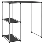 Stalak za pohranu iznad perilice crni 87x55x90,5 cm željezni