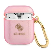 Guess Etui Guess Glitter Collection za AirPods 1/2 - roza