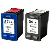 Komplet HP 56 + HP 57/SA342AE kompatibilni kartuši (2) - črna XL, barvna XL