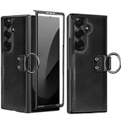 INF Kompatibilno ohišje iz črnega PC usnja za Samsung Galaxy Z Fold4, (5000080921)