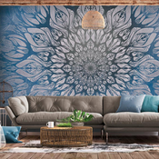 Samoljepljiva foto tapeta - Spider Web (Blue) 147x105