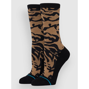 Stance Animalistic Crew Nogavice blackbrown