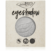 puroBIO Cosmetics Compact Eyeshadows senčila za oči nadomestno polnilo odtenek 23 Silver 2,5 g