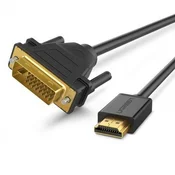 shumee Adapterski kabel HDMI v DVI 4K 60Hz 30AWG 1m črn