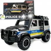 shumee Policijski SUV avtomobil z vožnjo, lučmi, zvoki, odpiranjem vrat policije