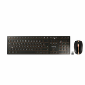 CHERRY DW 9100 SLIM, brezžična tipkovnica in miška, USB-C, črna