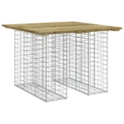 Vidaxl Vrtna miza Gabionski dizajn 100x102x72 cm impregniran les bor