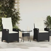 Vrtna stolica 2 pcs Crna i Krema 56 x 60 x 112 cm