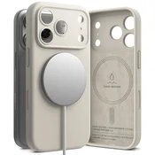 Ovitek Ringke Silicone Magnetic za iPhone 18 Pro Max - stone