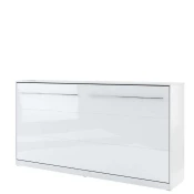 Postelja v omari ZVONČEK PRO 90x200cm - bela visoki sijaj