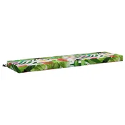 Vidaxl Blazina za klop SOEST 100% poliester večbarvno 150 x 40 x 8 cm