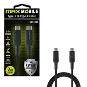 MAXMOBILE Data kabel Type-C na Type-C - 2 metra
