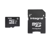 INTEGRAL 32GB SMARTPHONE & TABLET MICRO SDHC class10 UHS-I U1 90MB/s SPOMINSKA KARTICA+ SD ADAPTER