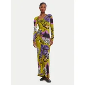Desigual Vsakodnevna obleka Neckline Lacroix 25WWVK37 Zelena Slim Fit