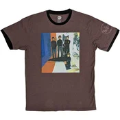 The Beatles Stripes Ringer Maroon Red XL Majica