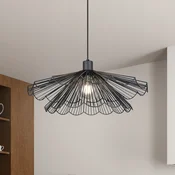 Reality Leuchten Obesna svetilka Margarita, O 50 cm, črna, E27, kovina - Dnevna soba/jedilnica - Sodobni