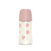 Suavinex - Steklenička za hranjenje Owl 270ml, Roza