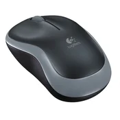 Miš, bežicni, opticki, srednje velicine, USB, LOGITECH M185, sivi