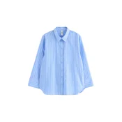 Lindex Majica za spanje modra / bela