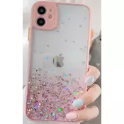 MCTK6-IPHONE 12 Pro Furtrola 3D Sparkling star silicone Pink