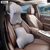 Bimll Set jastuka za vrat i leda za auto sedište, Sivi