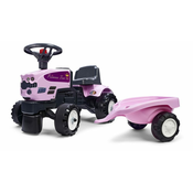 Djecji traktor Falk - Princess Claas, s prikolicom, roza