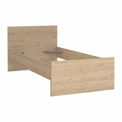 Postelja v hrastovem dekorju 90x190 cm Naia – Tvilum