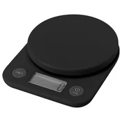 Digitalna tehtnica za hrano FOODIE 17 cm, črna, plastika, RIG-TIG