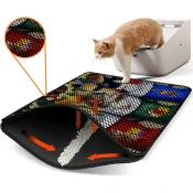 Aberto Design Prostorika za toalet za macke Nrszn0178, 45 x 60 cm, Šarena